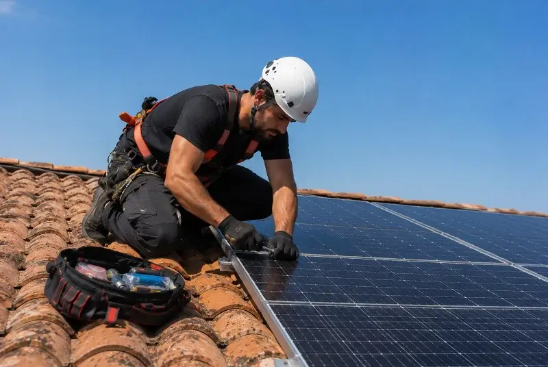 Maintenance et monitoring de panneaux solaires à Calmeilles
