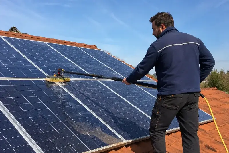 Nettoyage et entretien de panneaux solaires à Calmeilles